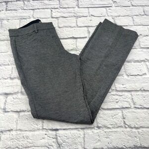 Express Columnist Barely Boot Pants Womens 8R Black White Houndstooth Mid Rise